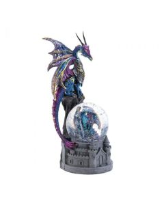 DRAGON CASTLE GLITTERING SNOW GLOBE